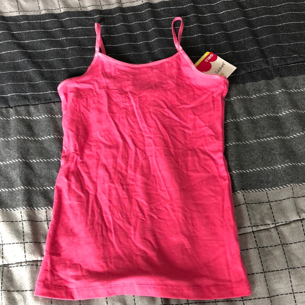 Jumping Bean Tank Top Girls Size 7‎ Pink NWT